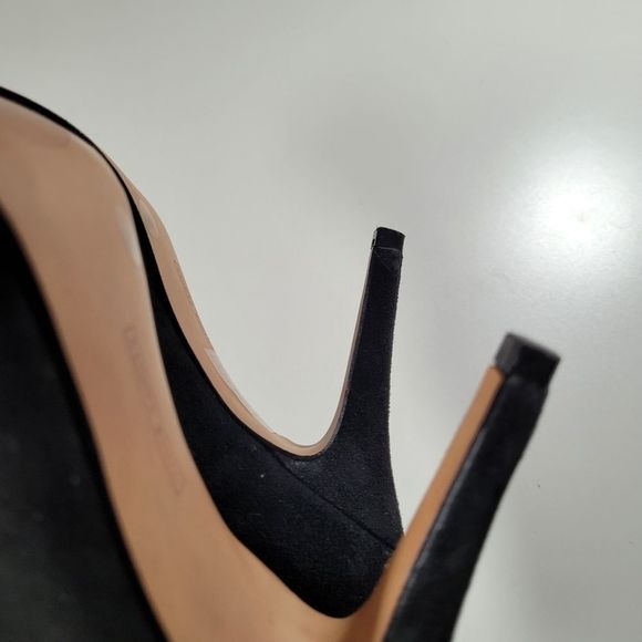 Vince Camuto Black Suede Leather Dress Heel Pumps - Picture 10 of 13